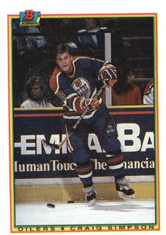 NHL 1990-91 Bowman - No 201 - Craig Simpson