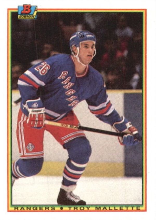 NHL 1990-91 Bowman - No 219 - Troy Mallette