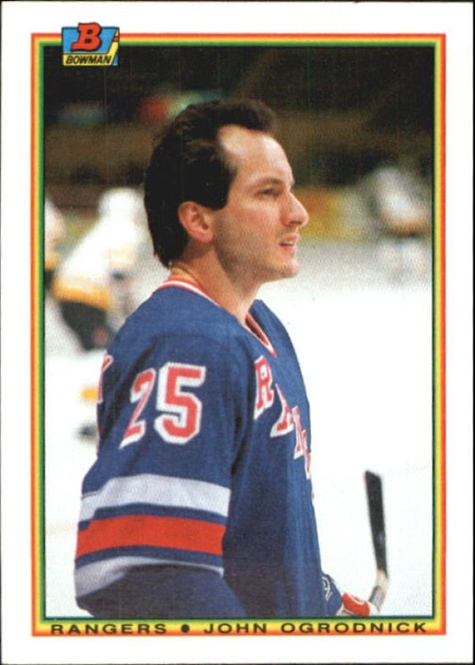 NHL 1990-91 Bowman - No. 223 - John Ogrodnick