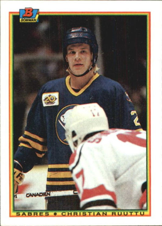 NHL 1990-91 Bowman - No. 244 - Christain Ruuttu