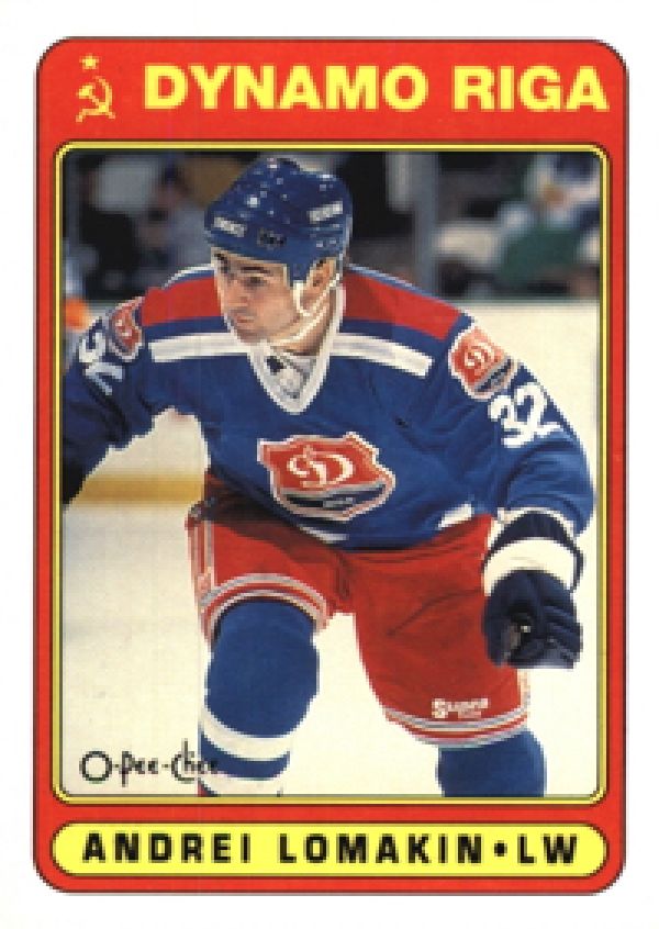 NHL 1990-91 O-Pee-Chee - No 472 - Andrei Lomakin