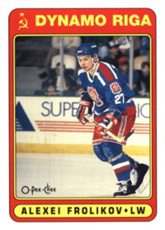 NHL 1990-91 O-Pee-Chee - No 502 - Alexei Frolikov