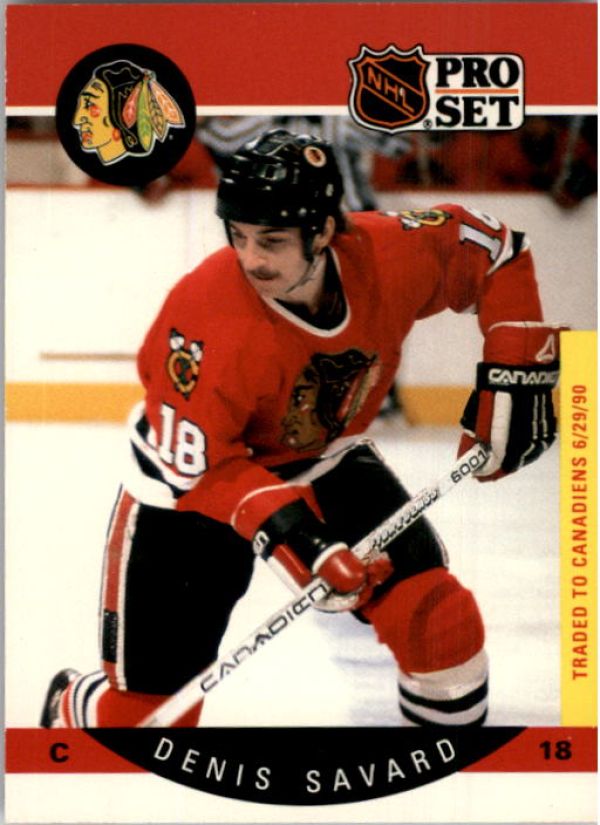 NHL 1990-91 Pro Set - No 59B - Denis Savard