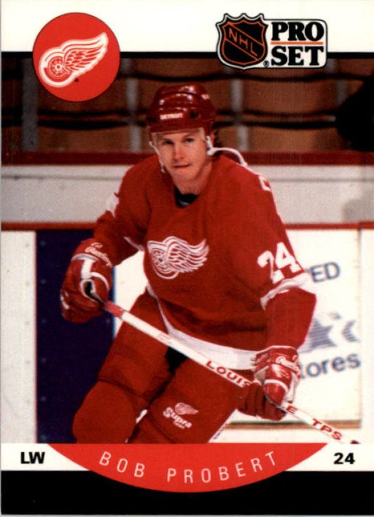 NHL 1990-91 Pro Set - No 76 - Bob Probert