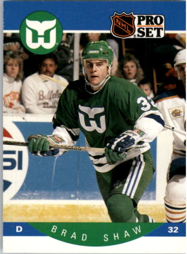 NHL 1990-91 Pro Set - No 110 - Brad Shaw