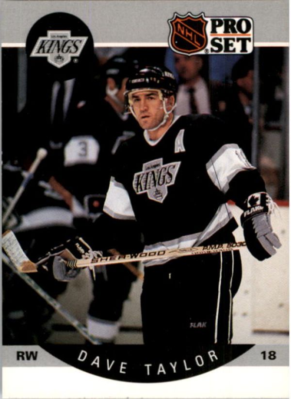 NHL 1990-91 Pro Set - No 128 - Dave Taylor