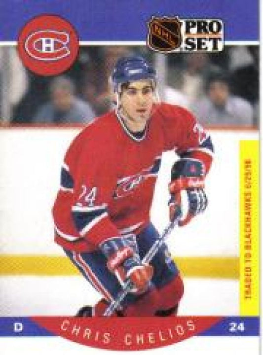 NHL 1990-91 Pro Set - No 147 - Chris Chelios