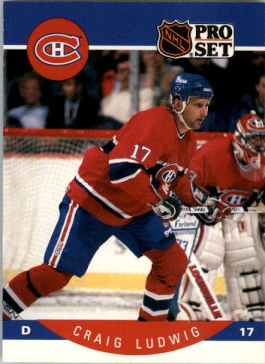 NHL 1990-91 Pro Set - No 154 - Craig Ludwig