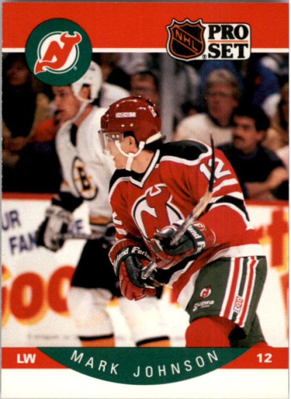 NHL 1990-91 Pro Set - No 168 - Mark Johnson