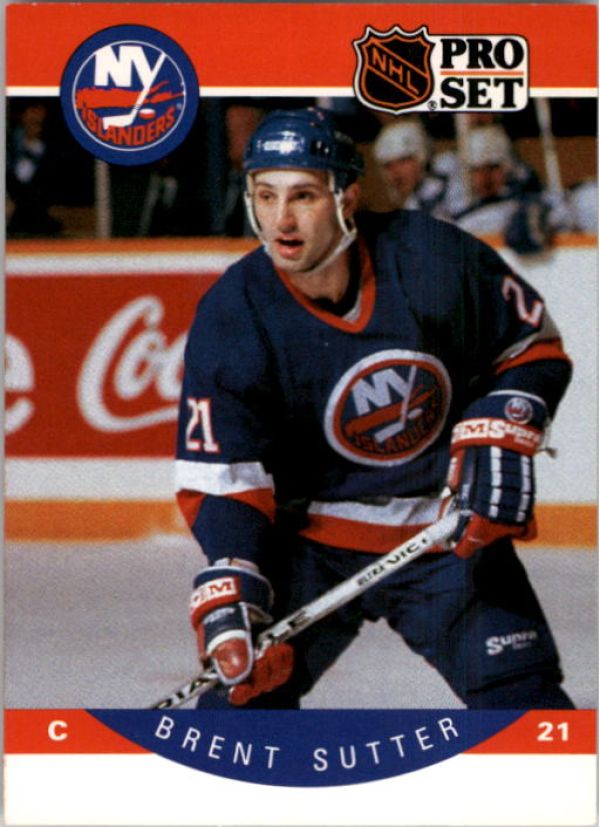 NHL 1990-91 Pro Set - No 191 - Brent Sutter