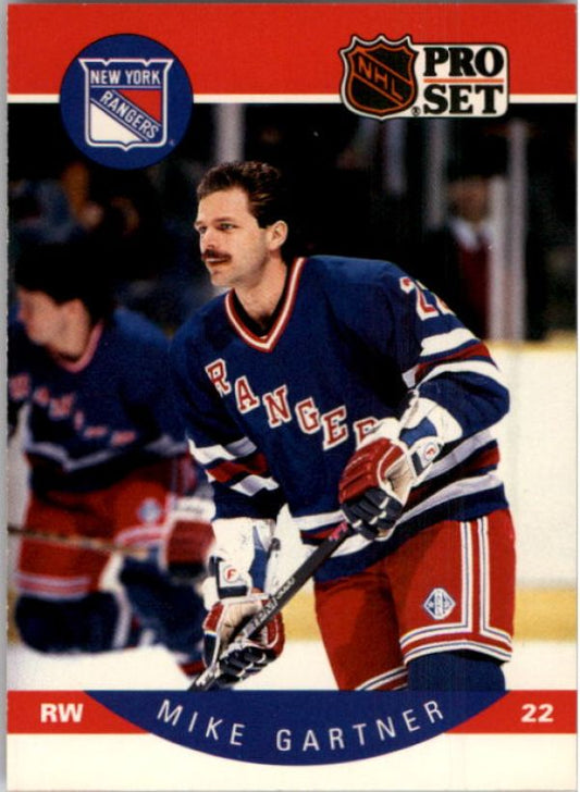 NHL 1990-91 Pro Set - No 196 - Mike Gartner