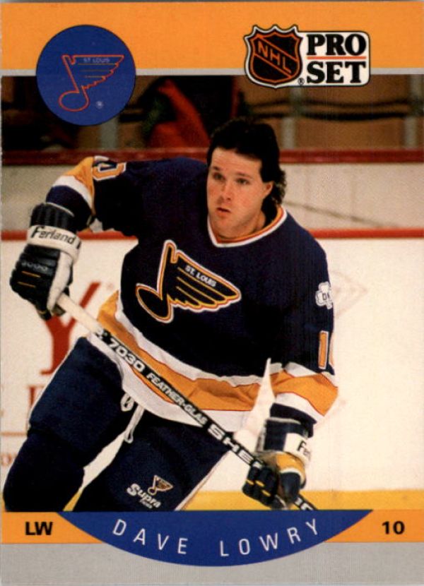 NHL 1990-91 Pro Set - No 265 - Dave Lowry