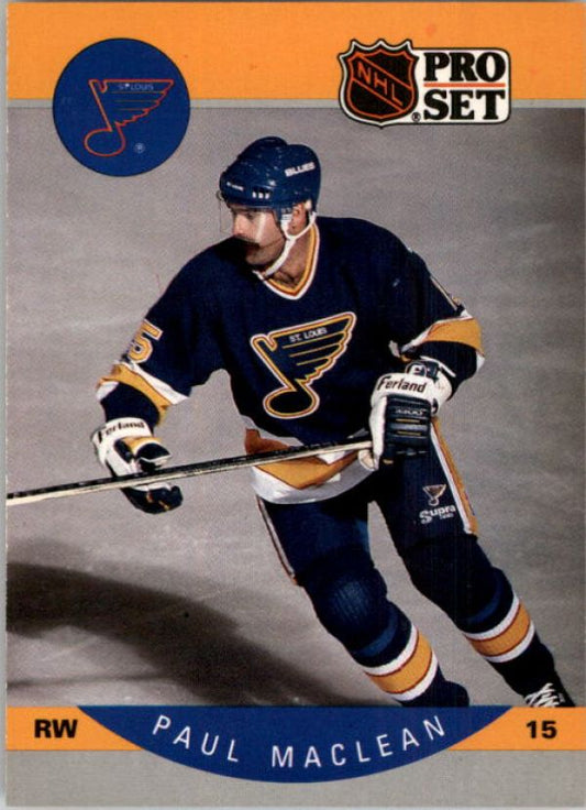 NHL 1990-91 Pro Set - No 266 - Paul MacLean