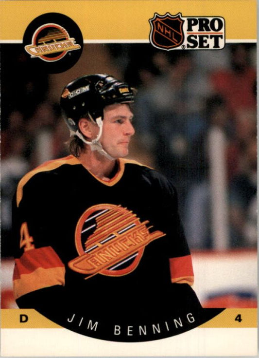 NHL 1990-91 Pro Set - No. 292 - Jim Benning