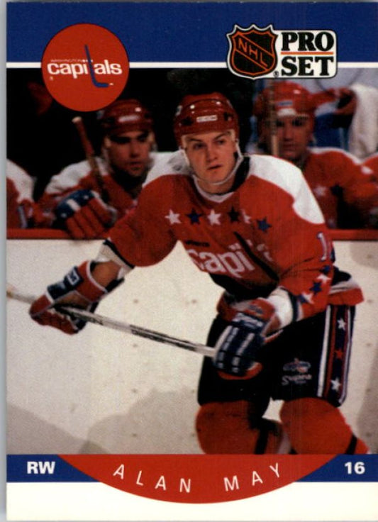 NHL 1990-91 Pro Set - No 317 - Alan May