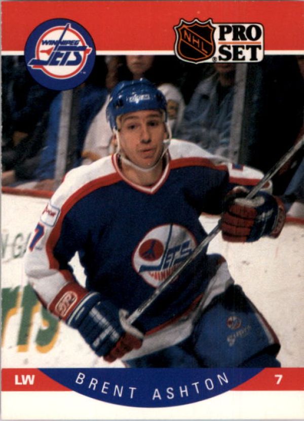 NHL 1990-91 Pro Set - No 323 - Brent Asthon