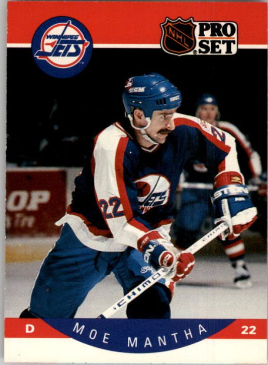 NHL 1990-91 Pro Set - No 332 - Moe Mantha