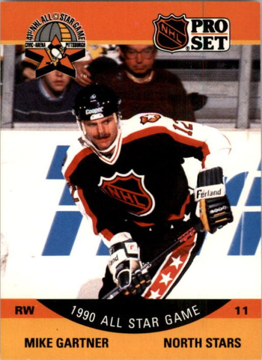 NHL 1990-91 Pro Set - No 351 - Mike Gartner