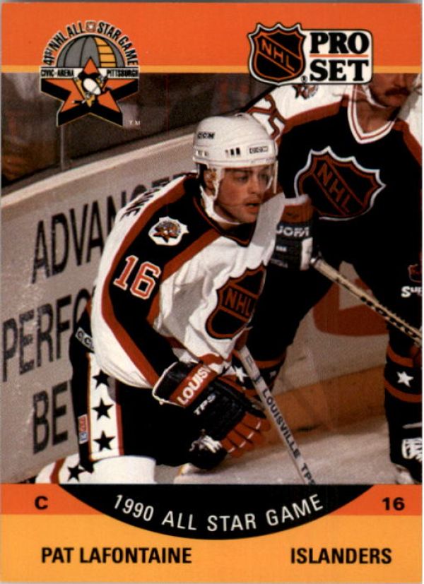 NHL 1990-91 Pro Set - No 372 - Pat LaFontaine