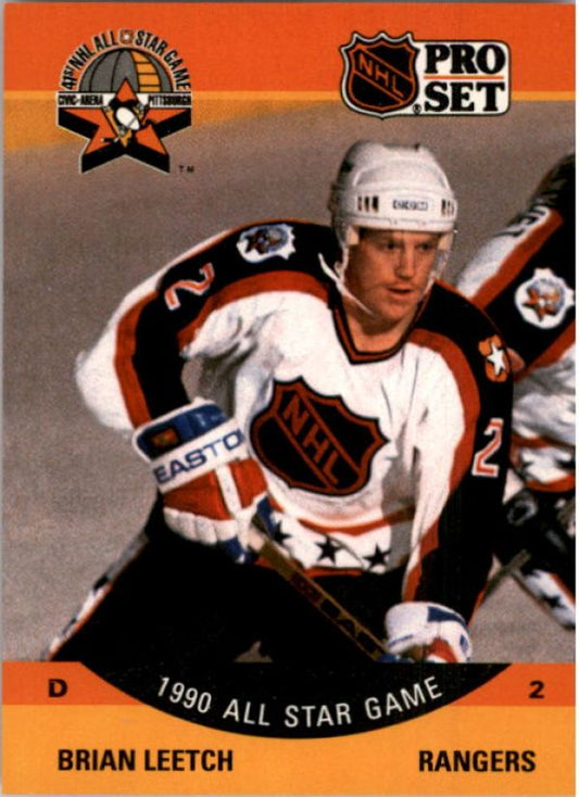 NHL 1990-91 Pro Set - No 373 - Brian Leetch