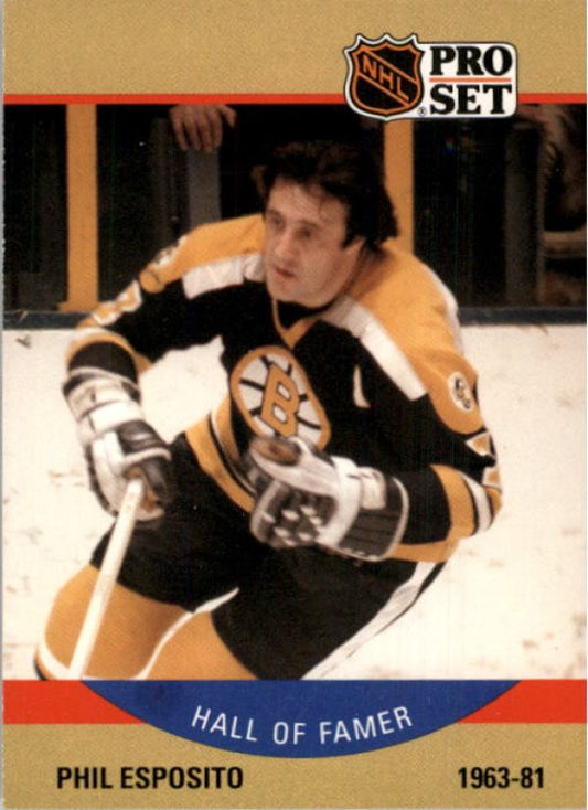 NHL 1990-91 Pro Set - No 403 - Phil Esposito