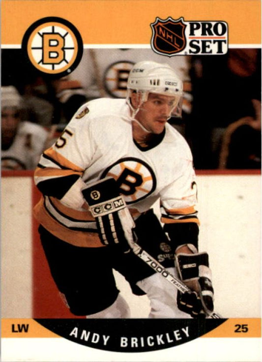 NHL 1990-91 Pro Set - No 406 - Andy Brickley