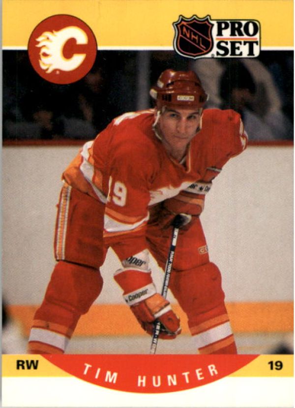 NHL 1990-91 Pro Set - No 423 - Tim Hunter