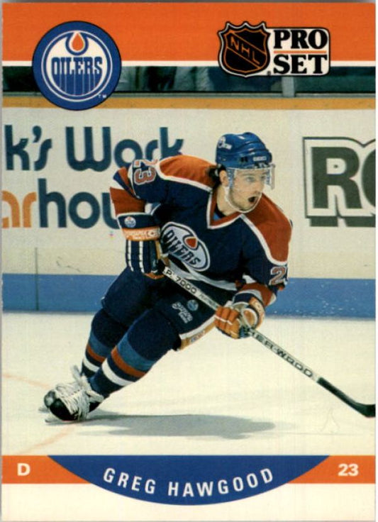 NHL 1990-91 Pro Set - No 442 - Greg Hawgood