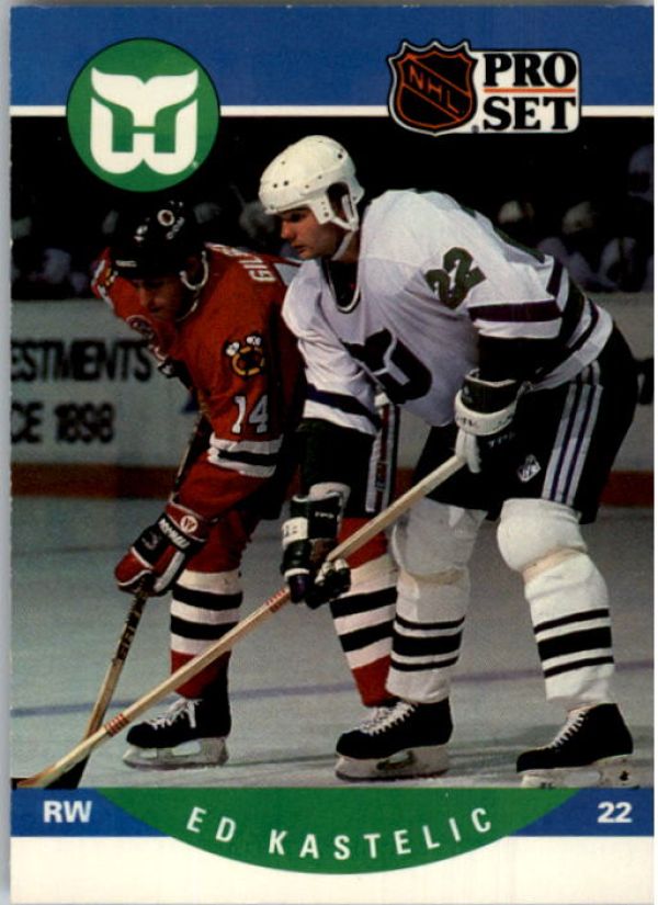 NHL 1990-91 Pro Set - No 450 - Ed Kastelic