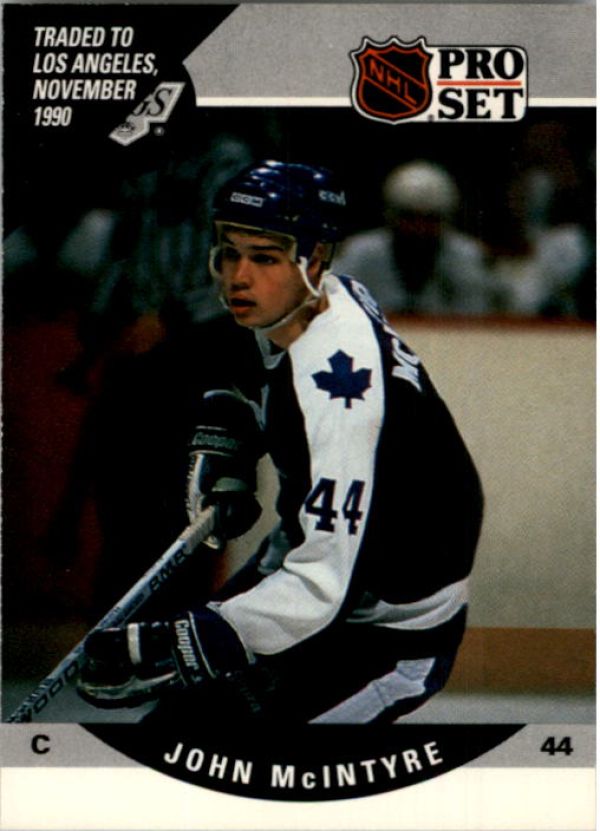 NHL 1990-91 Pro Set - No 457 - John McIntyre