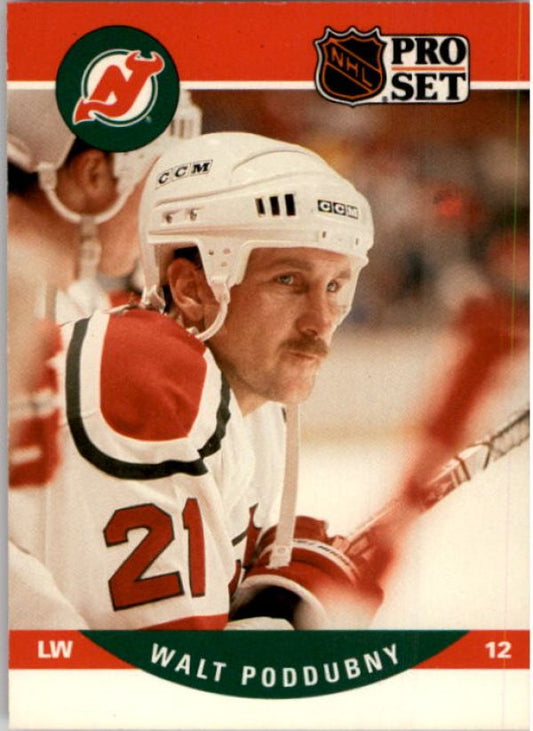 NHL 1990-91 Pro Set - No 479 - Walt Poddubny