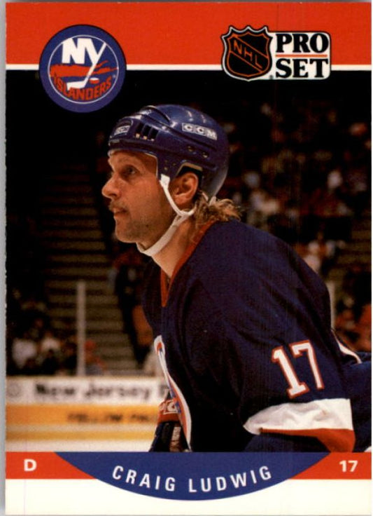 NHL 1990-91 Pro Set - No 484 - Craig Ludwig