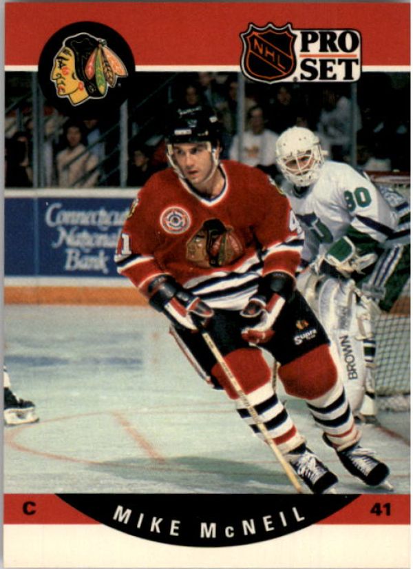 NHL 1990-91 Pro Set - No 600 - Mike McNeil