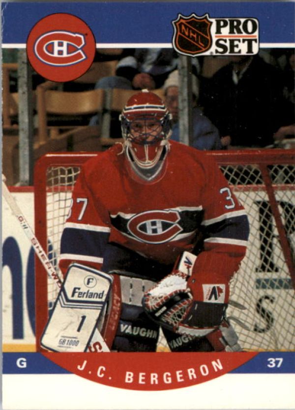 NHL 1990-91 Pro Set - No 614 - Jean-Claude Bergeron