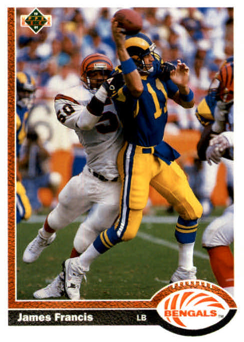 NFL 1991 Upper Deck - No 242 - James Francis