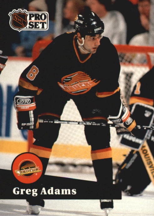 NHL 1991-92 ProSet French - No 243 - Greg Adams