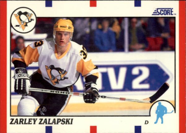 NHL 1990-91 Score - No 218 - Zarley Zalapski