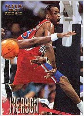 NBA 1996-97 Fleer European - No. 265 - Allen Iverson