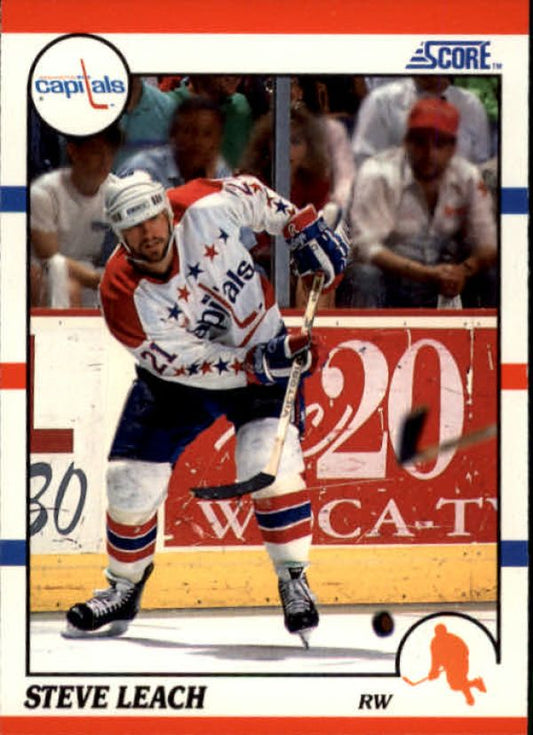 NHL 1990-91 Score - No 279 - Steve Leach