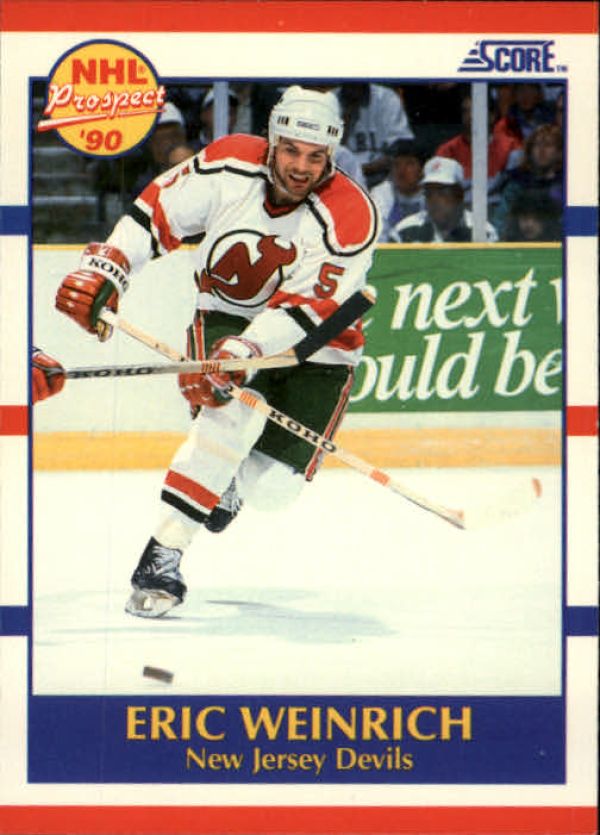 NHL 1990-91 Score - No 389 - Eric Weinrich