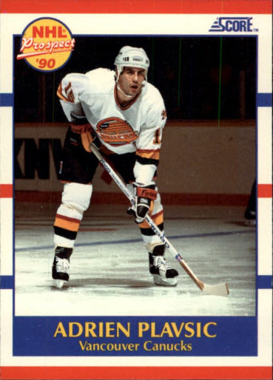 NHL 1990-91 Score - No 394 - Adrien Plavsic