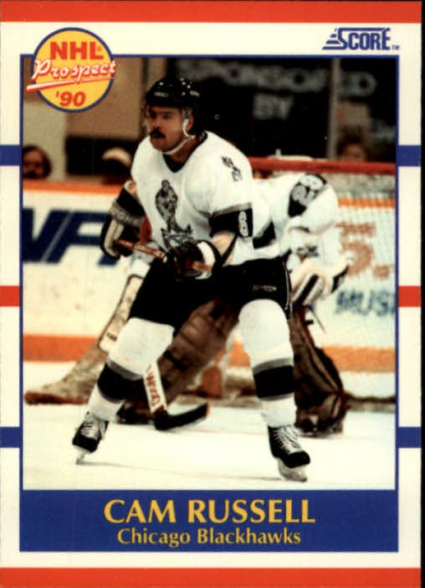 NHL 1990-91 Score - No 408 - Cam Russell