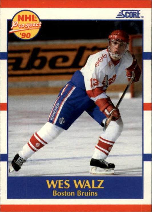 NHL 1990-91 Score - No 418 - Wes Waltz