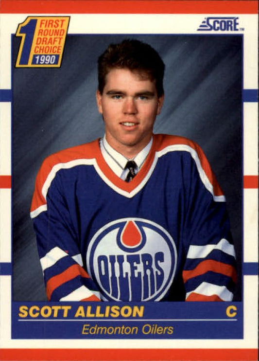 NHL 1990-91 Score - No 424 - Scott Allison