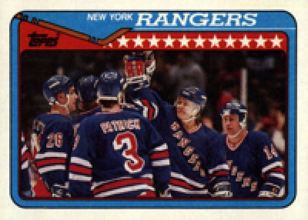 NHL 1990-91 Topps - No 101 - Rangers Team / James Patrick