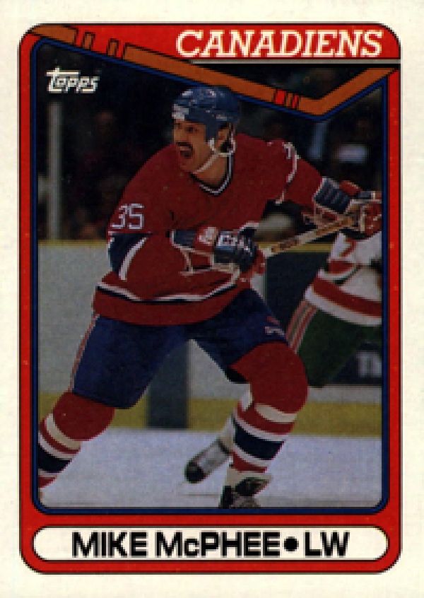 NHL 1990-91 Topps - No 137 - Mike McPhee