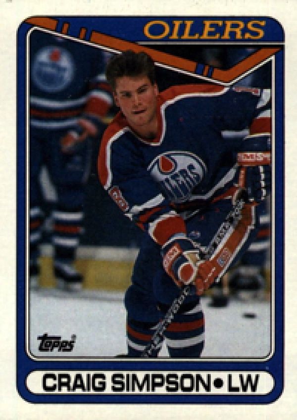 NHL 1990-91 Topps - No 240 - Craig Simpson