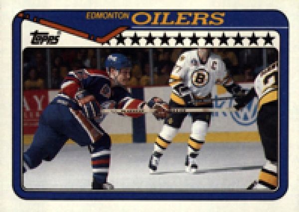 NHL 1990-91 Topps - No 251 - Oilers Team / Adam Graves