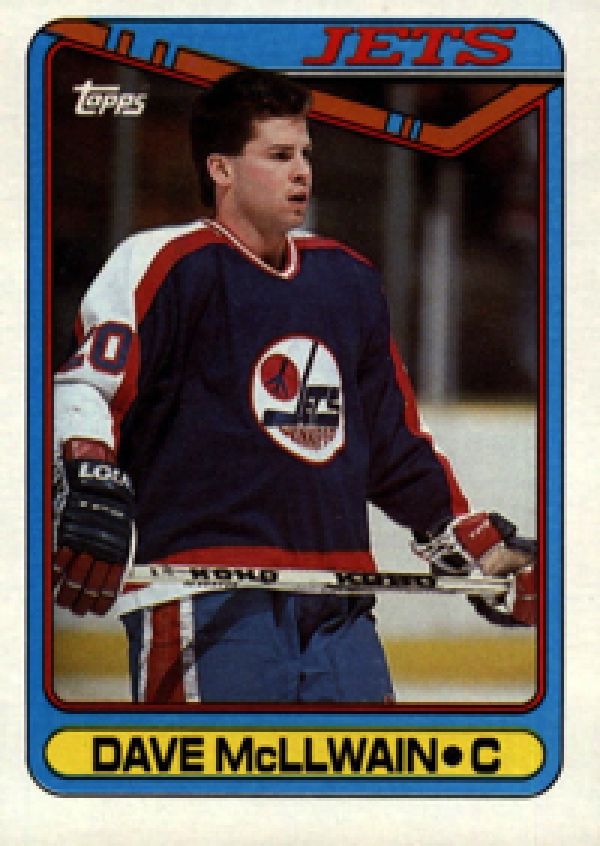 NHL 1990-91 Topps - No 299 - Dave McLlwain