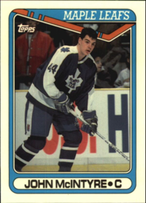 NHL 1990-91 Topps - No 382 - John McIntyre